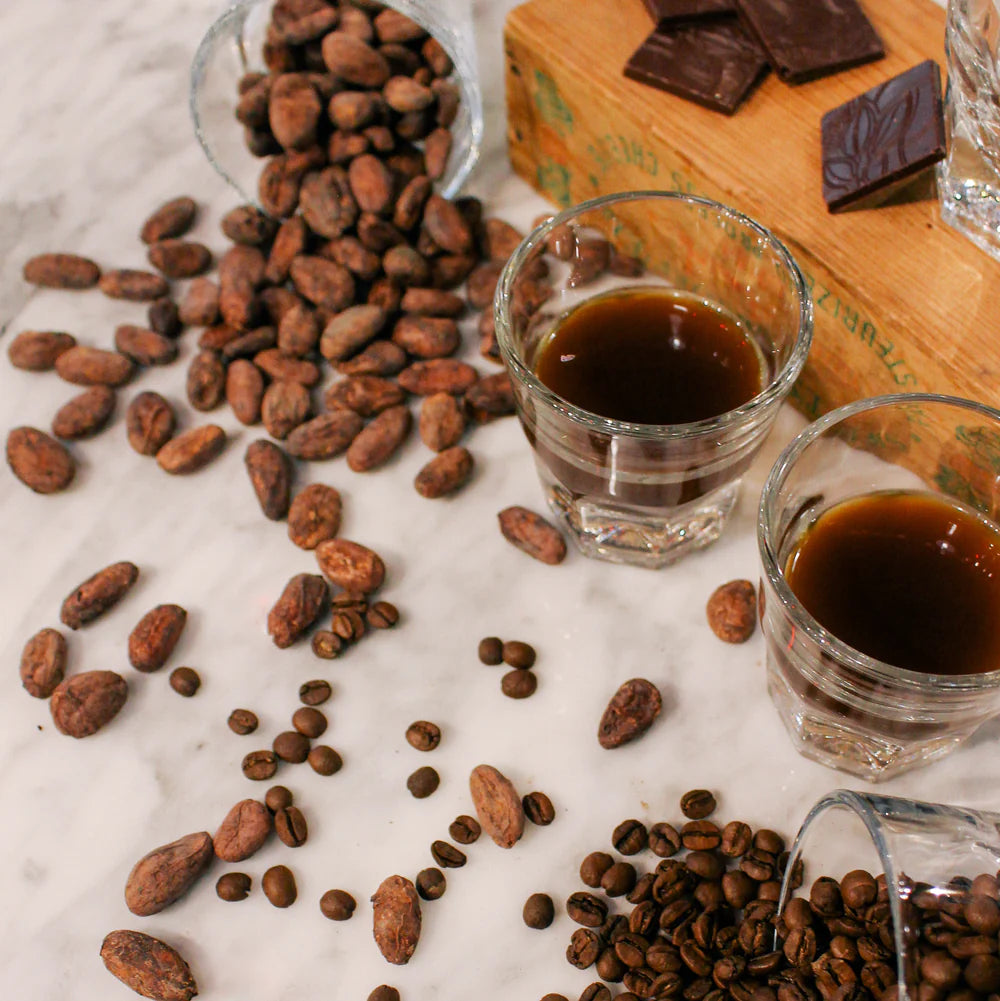 Coffee and Chocolate pairing class at indi chocolate in Pike Place Market at the top of Seattle Overlook Walk. Ask about offsite and private event options.
